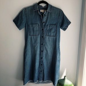 Madewell Denim A-Line Mini Shirtdress